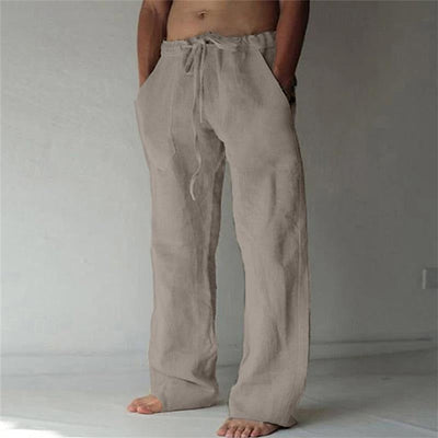 Variant image for Pantaloni Uomo - Lino Casual Estivi-33