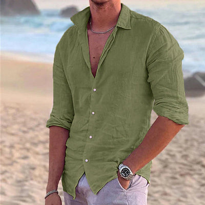 Variant image for Zander Camicia da Uomo - Lino e Cotone, Casual Estivo-31