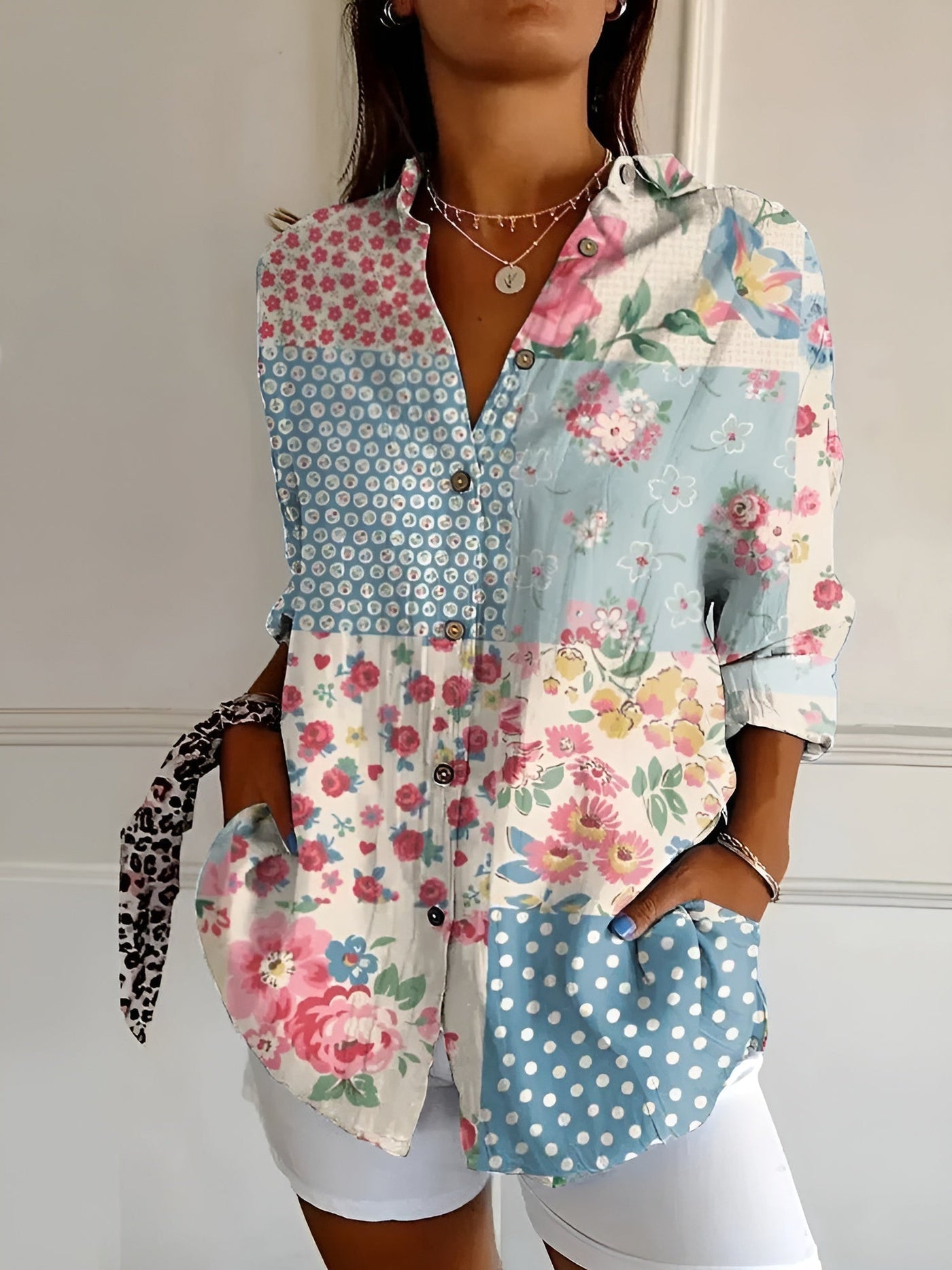 Variant image for Amara | Camicia Abbottonata – Cotone Leggero-17