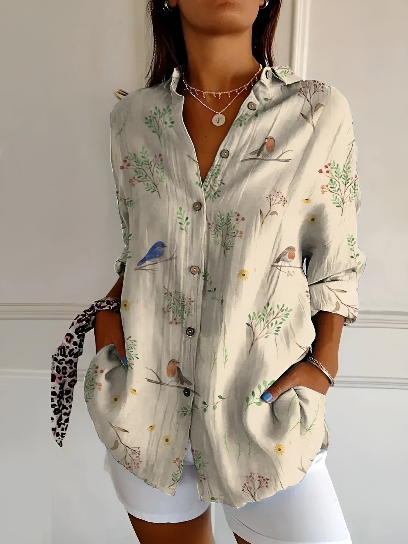Variant image for Amara | Camicia Abbottonata – Cotone Leggero-25