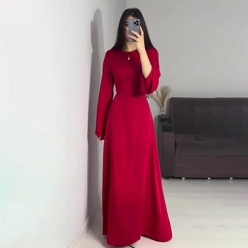 Alfonsina | Maxi abito elegante in raso