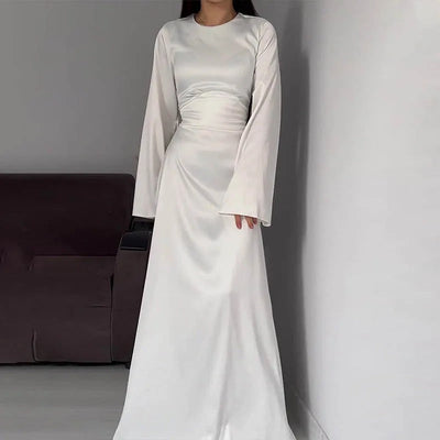 Alfonsina | Maxi abito elegante in raso