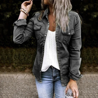 Variant image for Heidi Giacca Jeans Donna – Denim Premium, Casual Elegante-1