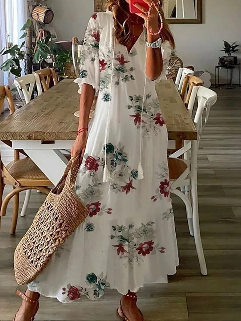 Variant image for Clara | Vestito Estivo Lungo-37