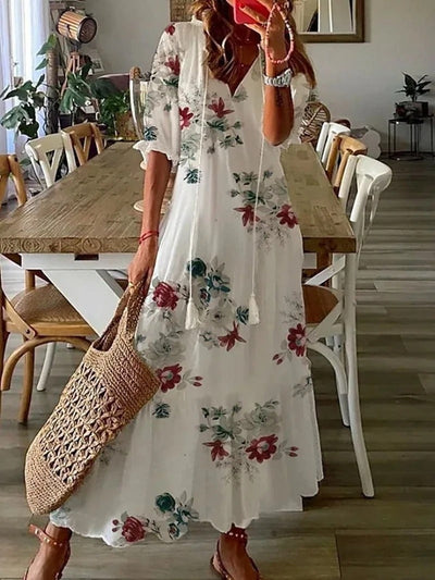 Variant image for Clara | Vestito Estivo Lungo-37