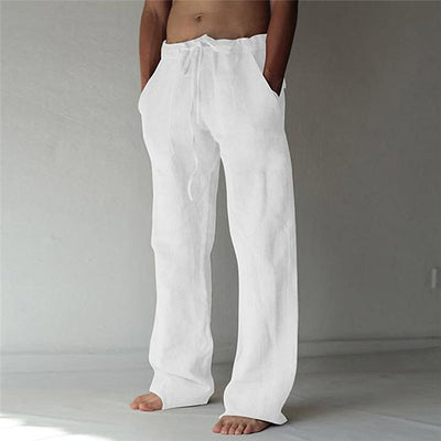 Variant image for Pantaloni Uomo - Lino Casual Estivi-1
