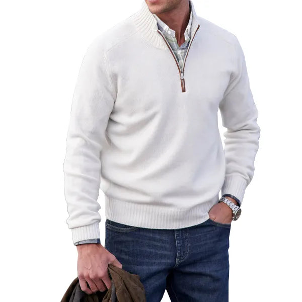 Silvano | Maglione con cerniera in cashmere