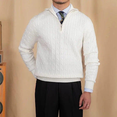 Alessio | Maglione a maglia con scollo a zip
